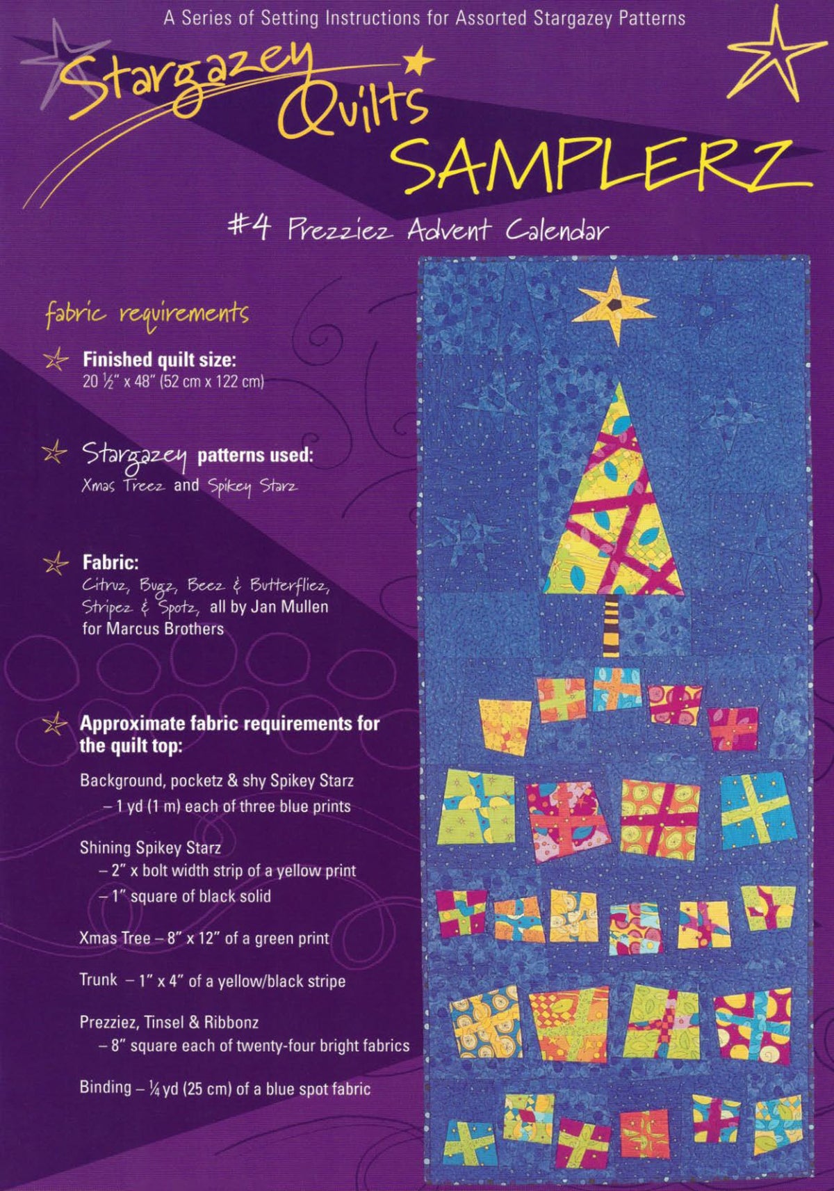 3 PATTERNS | Xmas Treez and Spikey Starz with a bonus Advent Calender - PDF Bundle