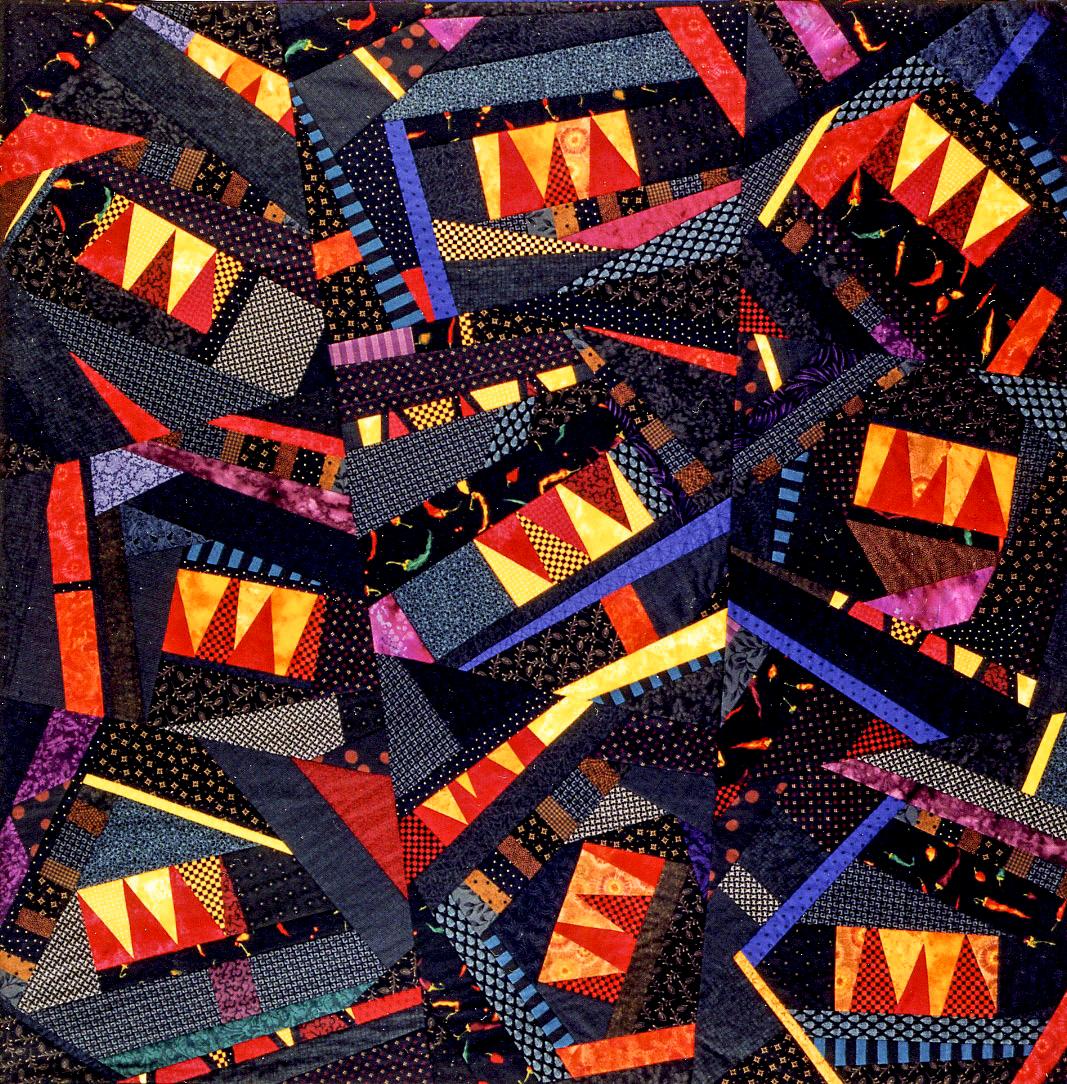 Quilt as you go Crazy Quilt Pattern PDF