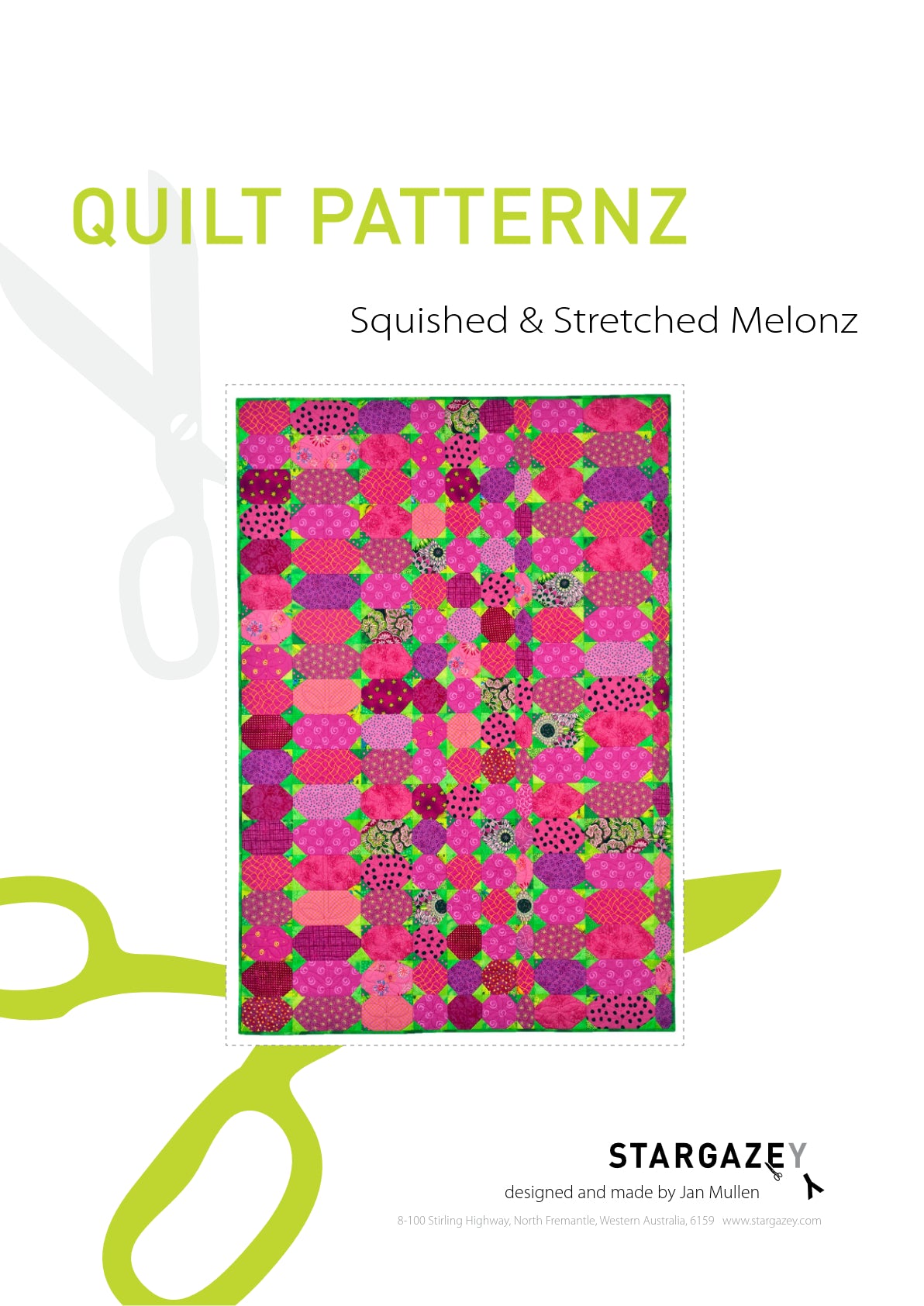 S and S Melonz Quilting Pattern Front Page
