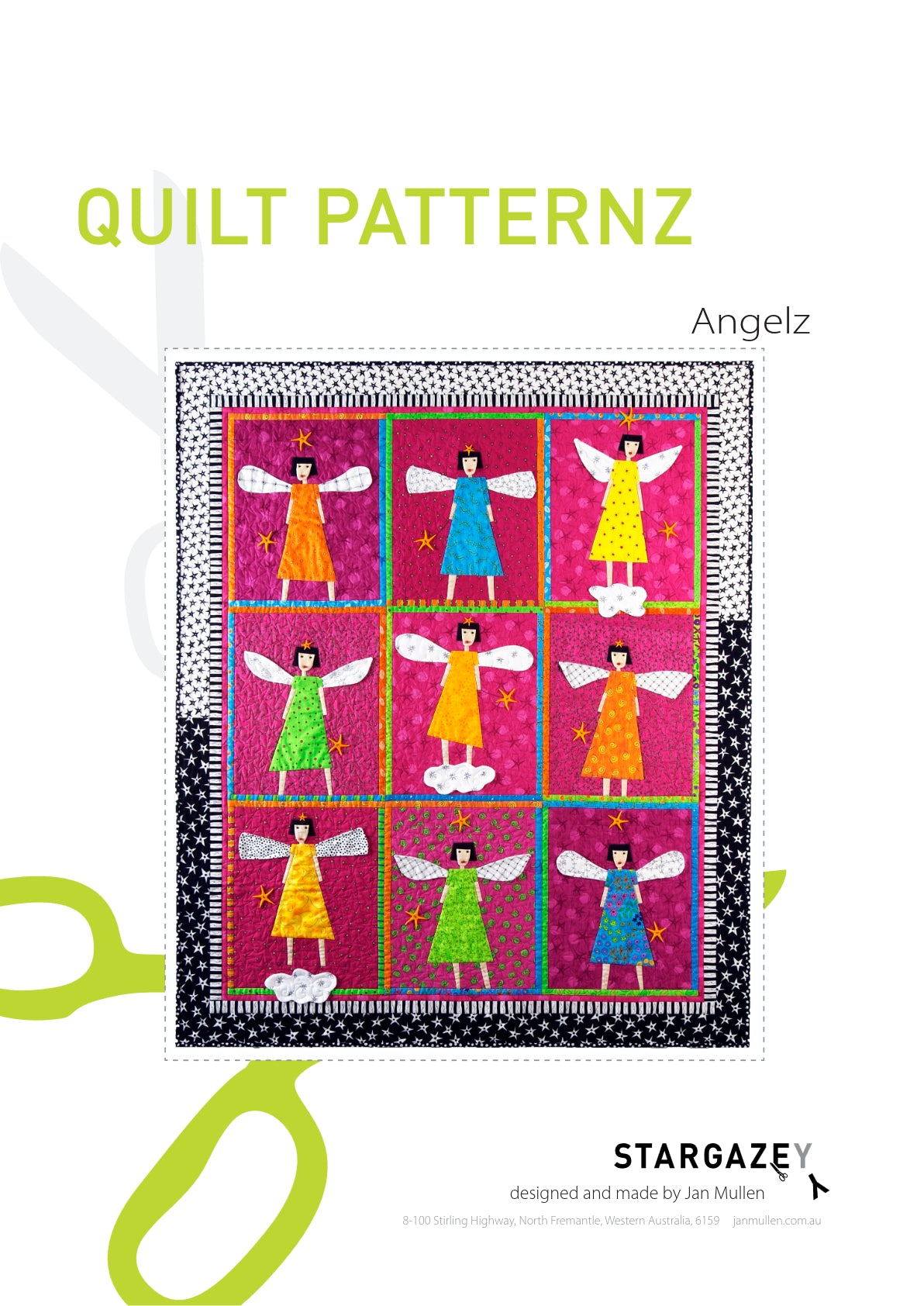 Angelz Quilting Pattern Front Page