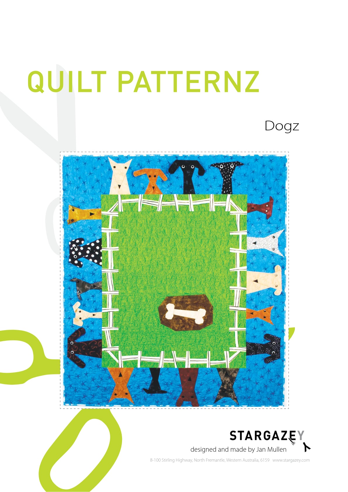 Dogz Quilting Pattern Front Page