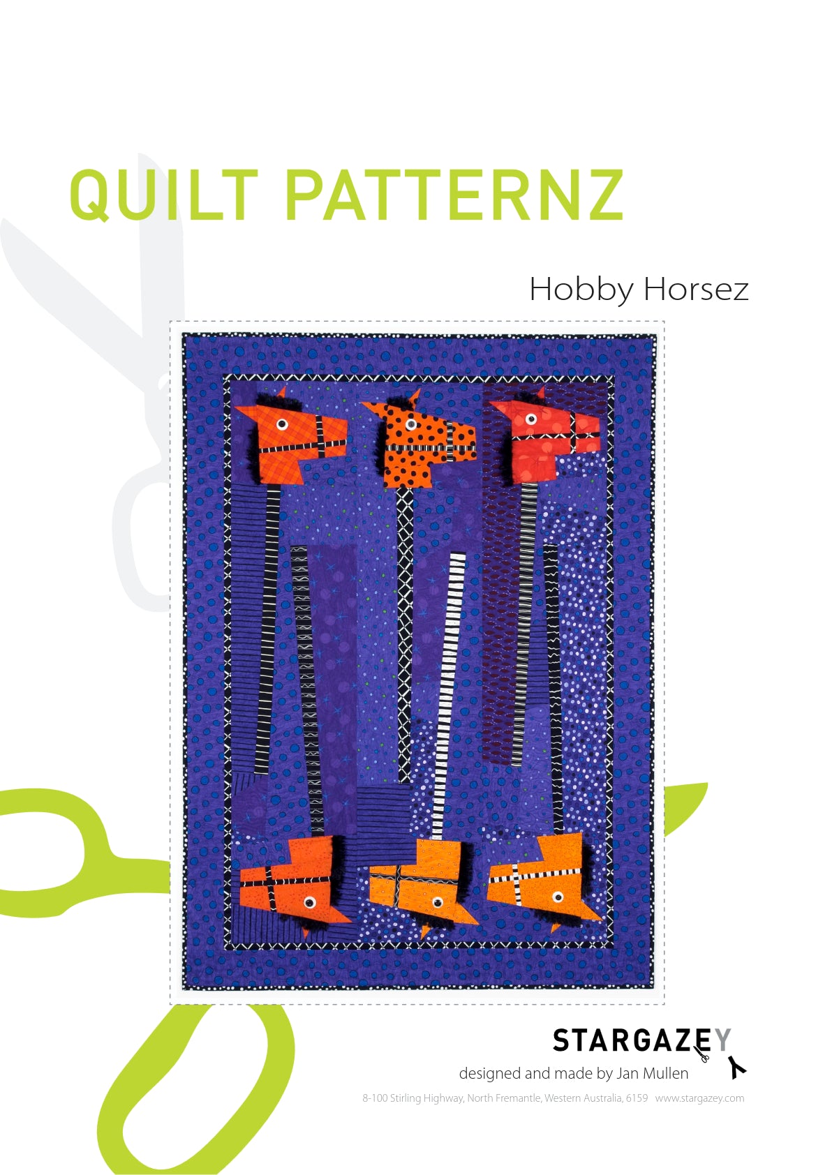 Hobby Horsez Quilting Pattern Front Page