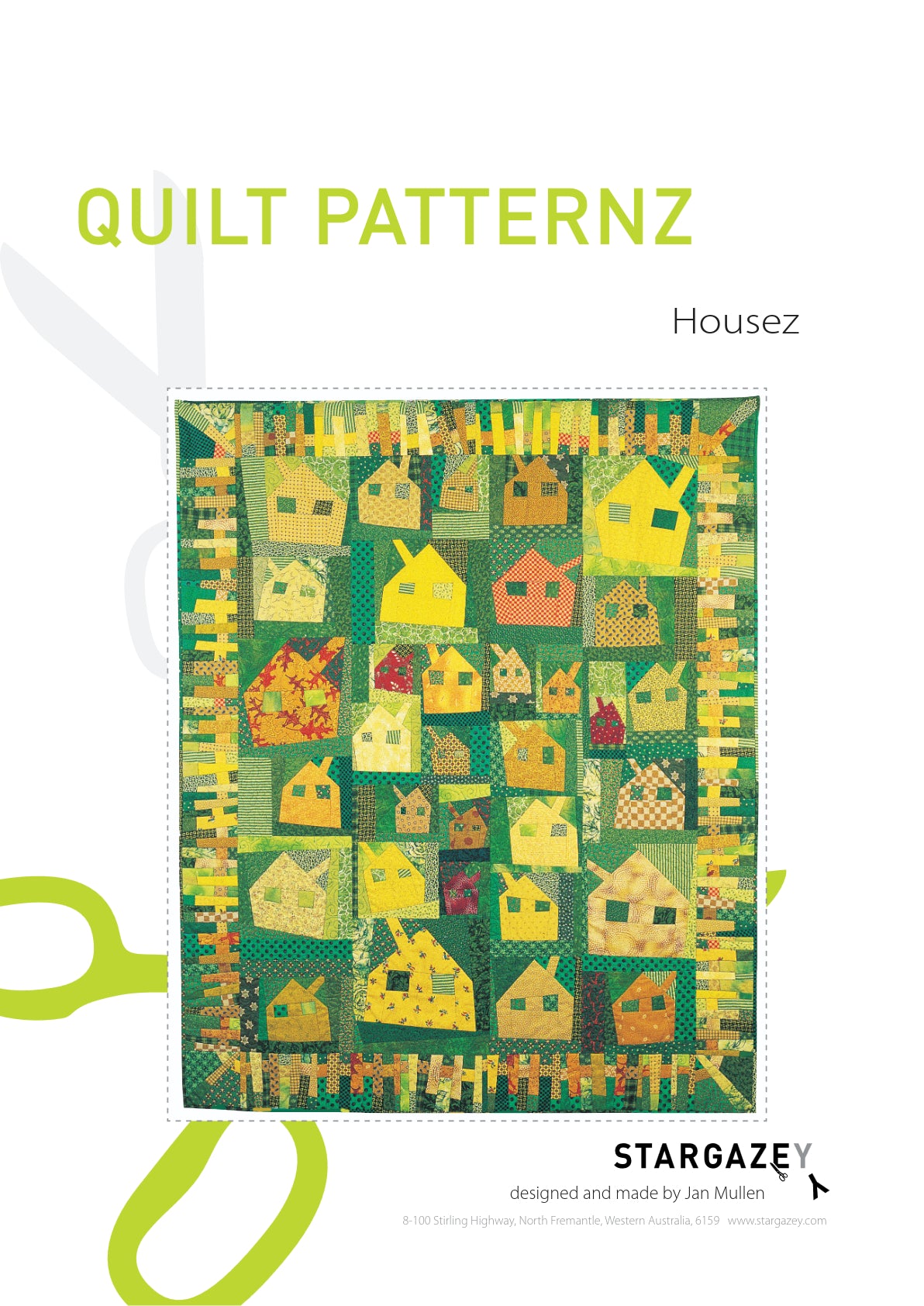Housez Quilting Pattern Front Page