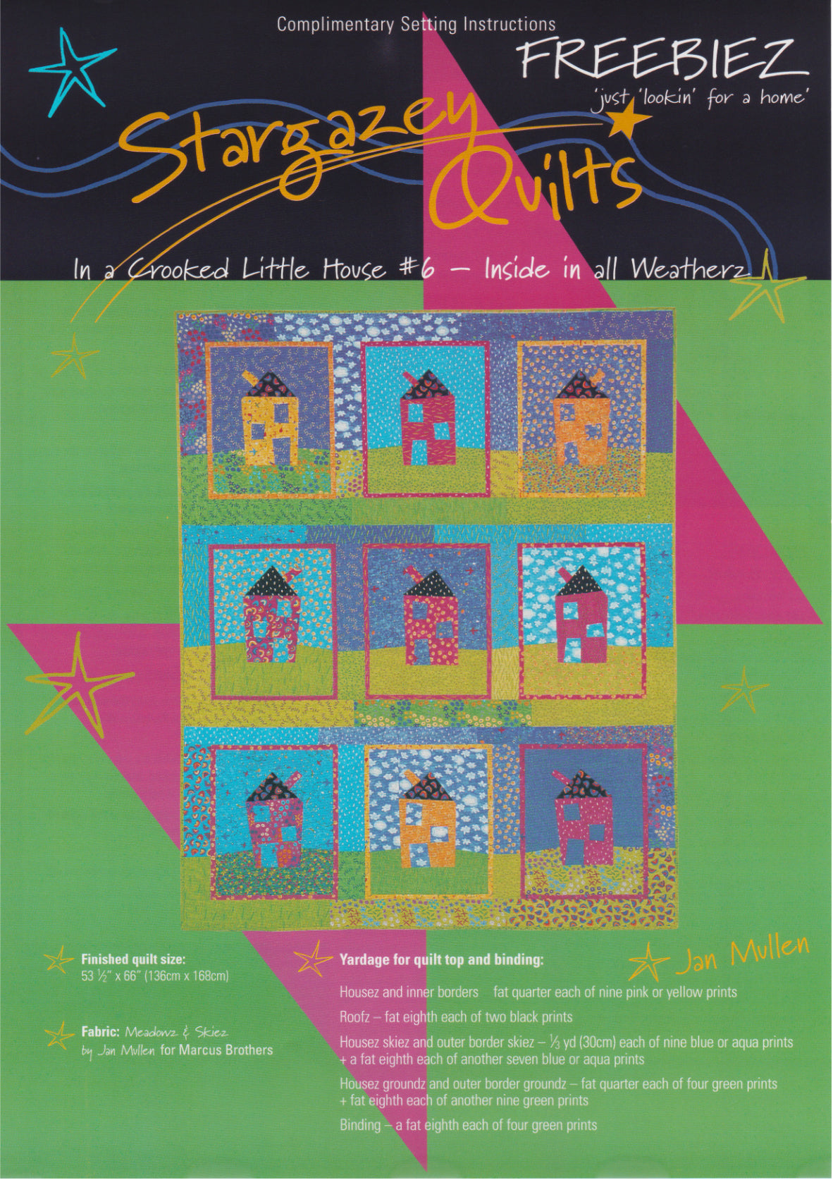 in a crooked little house | Free Quilting Pattern