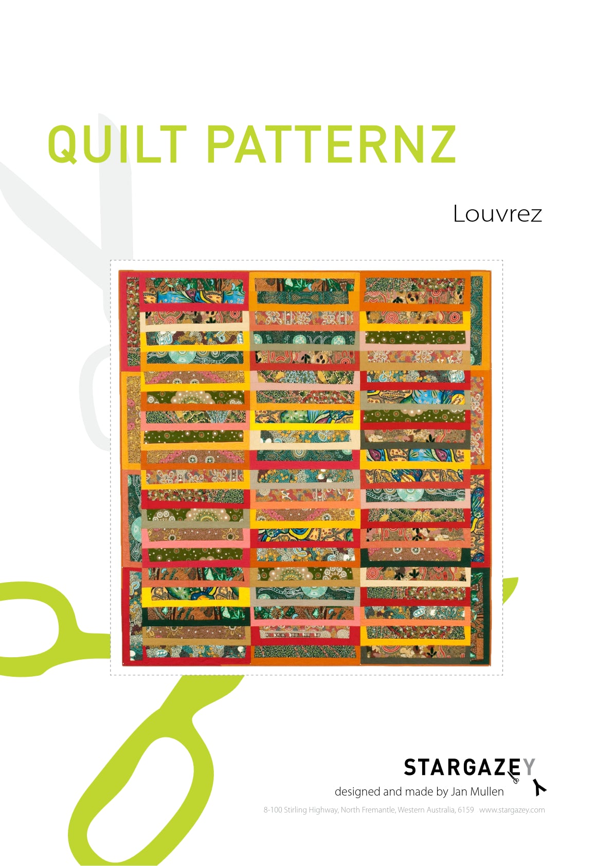 Louvrez Quilting Pattern Front Page
