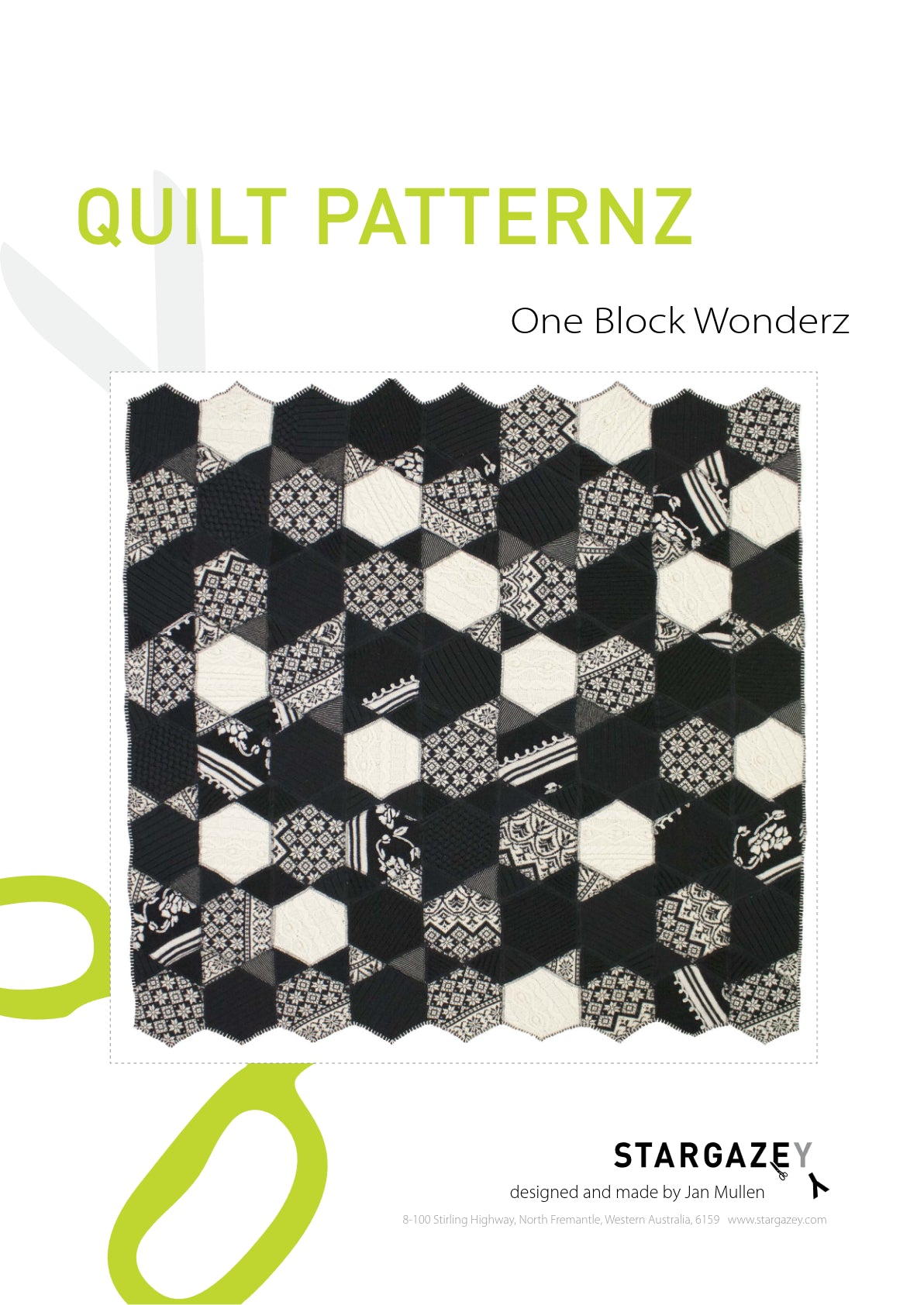 One Block Wonderz Quilting Pattern Front Page