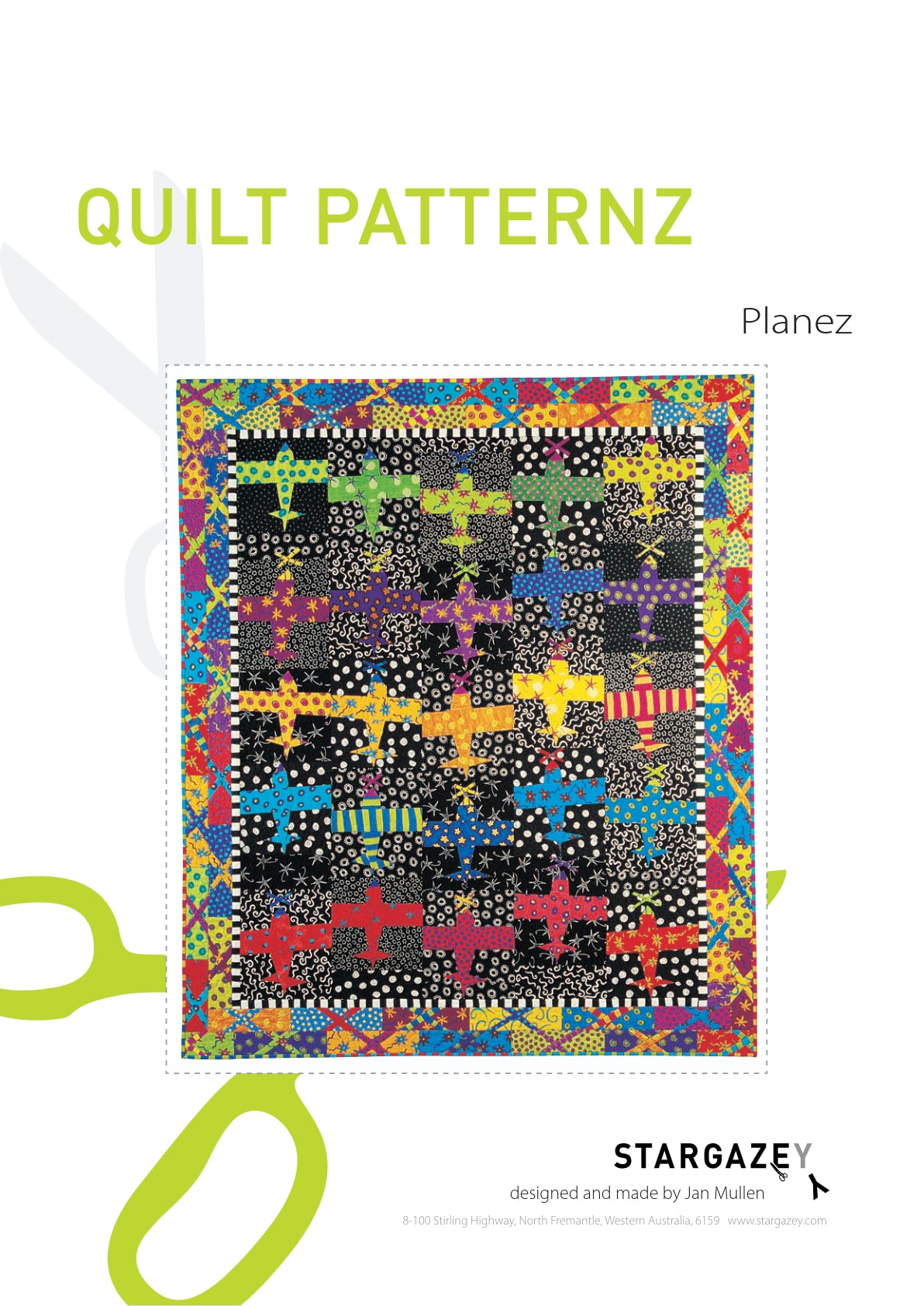 Planez Quilting Pattern Front Page