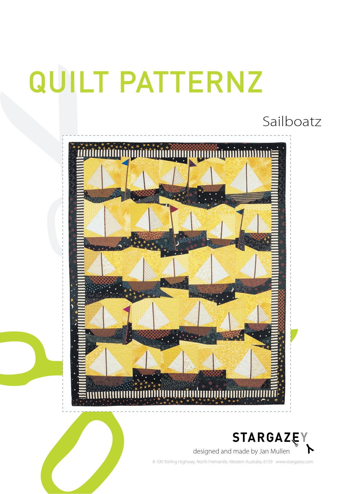 Sailboatz Quilting Pattern Front Page