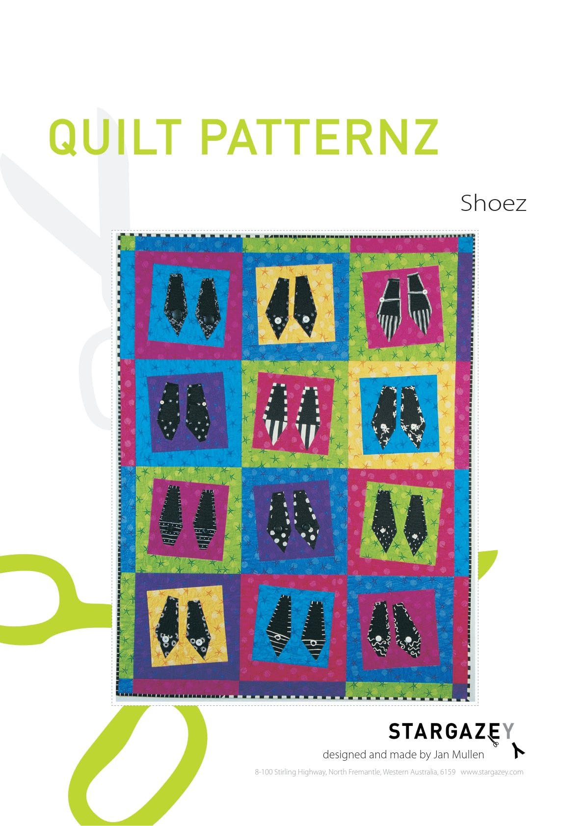 Shoez Quilting Pattern Front Page