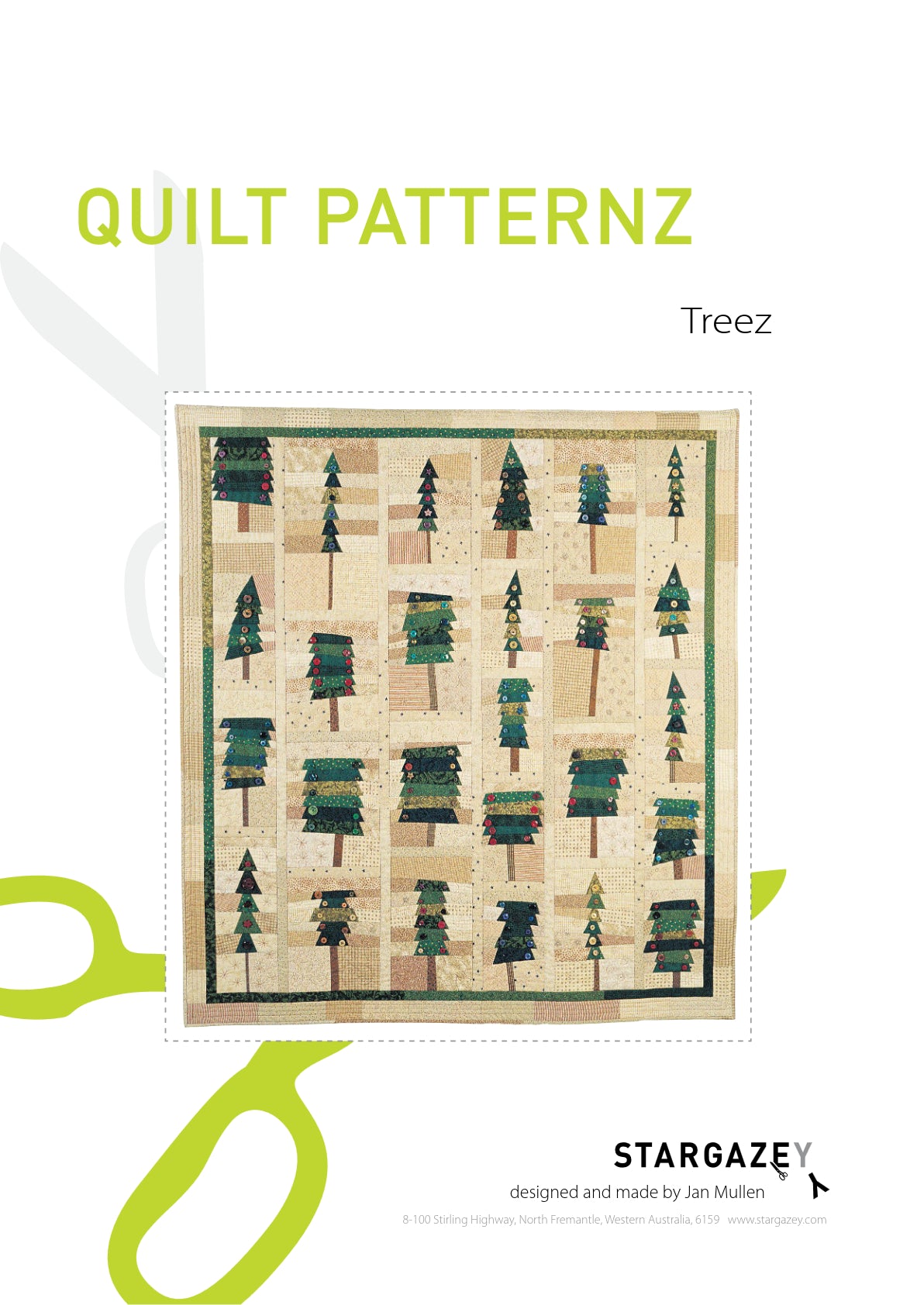 Treez Quilting Pattern Front Page